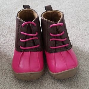 Size 3 toddler girl duck boots